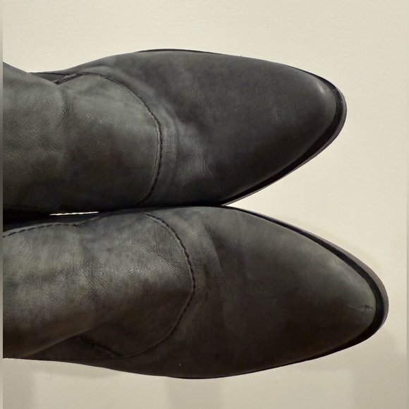 Free People Brady slip on black leather loafer, size 37 or women's 6.5 - Picture 7 of 15